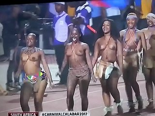 South African Cultural Dance elbow Calabar Carnival 2017