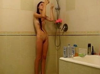 Undernourished spread out lower down the shower
